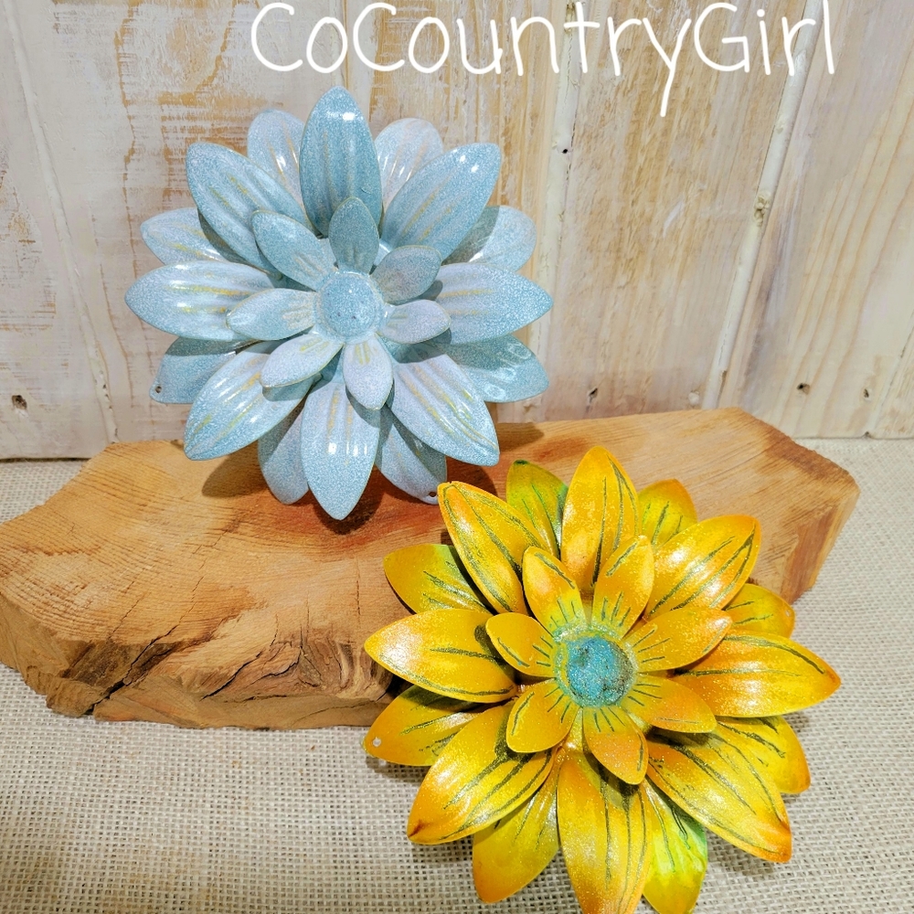 Rustic Metal Flowers